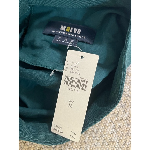 Anthropologie Maeve Open-Back Blouse NWT Size 16 (XL) - Picture 4 of 8